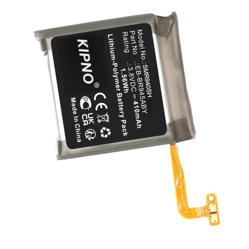 KIPNO 3.8V 410mAh Smartwatch Battery EB-BR945ABY GH43-05158A for Samsung Galaxy Watch 6 44mm, SM-R945, SM-R940 +TOOLS