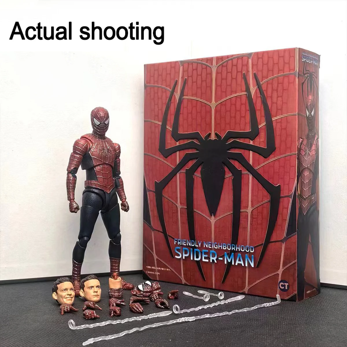 Ct Spider-man S.h.figuarts Andrew Garfield Spiderman Shf Anime Action Figures Statue Figurine Model Collection Decorate Toy Gift