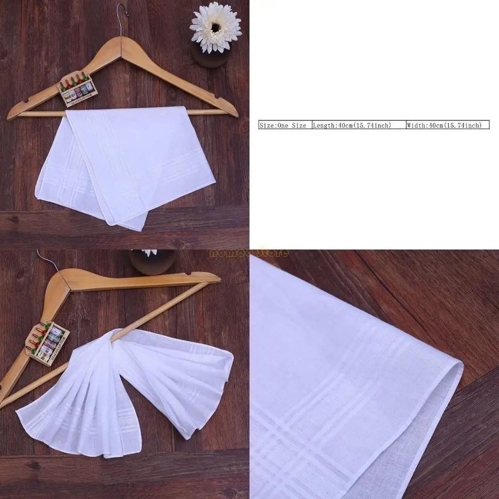 31BF منشفة جيب ناعمة وماصة، مناديل ناعمة بنمط مربعات للعرسان #1