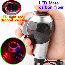Carbon Fiber Gear Shift Knob for Audi A3 S3 RS3 Q5 S4 S5 S6 S7 RS4 RS5 RS6 A1 A4 A5 A7 A6 C7 Q2 SQ5 TT Car LED Shift lever knob