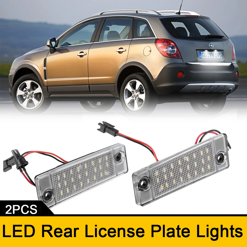 podświetlenie tablicy rejestracyjnej Dla Chevrolet Captiva 2006-2013 Opel Antara 2006-2017 LED Tylne tylne oświetlenie tablicy rejestracyjnej Canbus Bezbłędne światło stopu 6000K