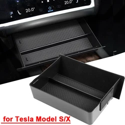 Car Center Console Drawer Box Organizer Storage Box for Tesla Model S Model X Left Driver Car