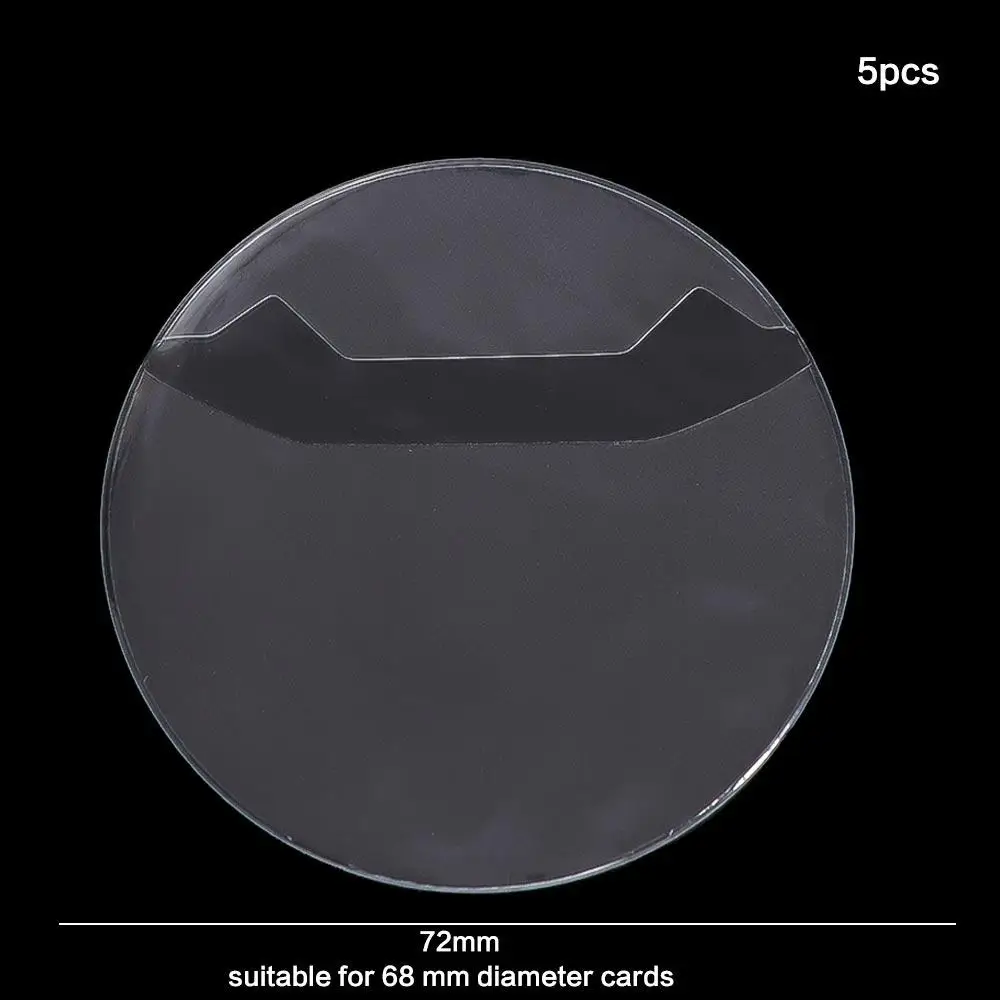 

5Pcs Badge Protector Ita Bag Pin Case Transparent Protective Badge Display Sleeve PVC Anime Badge Protective Sleeve Storage Case