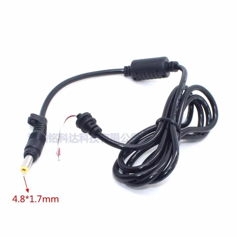 For DC plug 4.8 * 1.7mm HP ultrabook notebook power adapter output cable DC repair cable