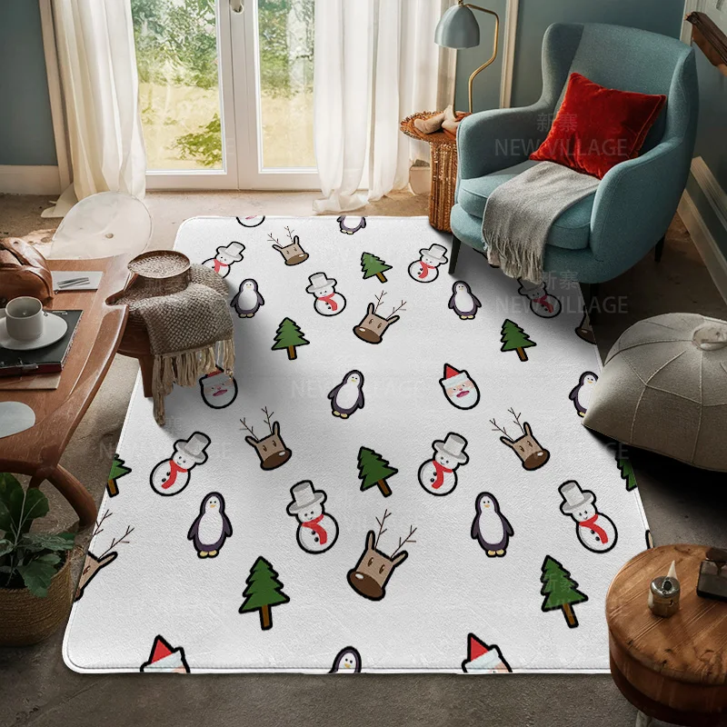 House entrance carpet Home door mat Living Room Bath Foot bathroom non-slip water absorption rugs bath Merry Christmas winter