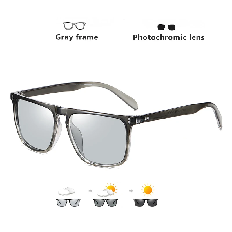 Marke Niet Platz Photochrome Sonnenbrille Männer Polarisierte Frauen Fahren Sonnenbrille Tag Nacht Vision Anti-Glare zonnebril heren