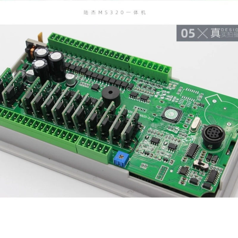 2 في 1 PLC و HMI التكامل FX2N 20 24MRT + OP320 شاشات لعرض الرسائل TD 3.7 ''RS485 Modbus RTU ، 4AD 2DA NTC اختياري