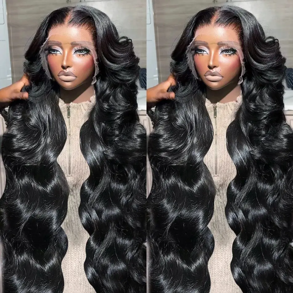 hd lace wig 13x6 human hair body wave lace frontal wigs for women choice long 30 40 inch brazilian Glueless wigs on sale cheap