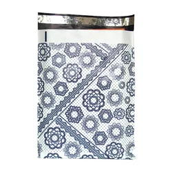 50PCS Envelope Thicken Poly Clothing Mailing Bags Flower Printing Courier Storage Bag Waterproof Plastic Express Pouch