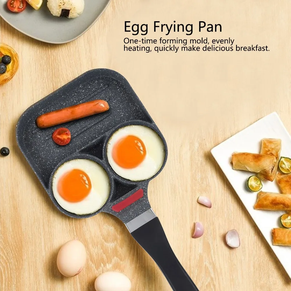 Kitchen Utensils Aluminum Alloy Omelette Pan Non-Stick 3-in-1 Pancake Maker Easy To Clean Square Grill Pan Gas Stove