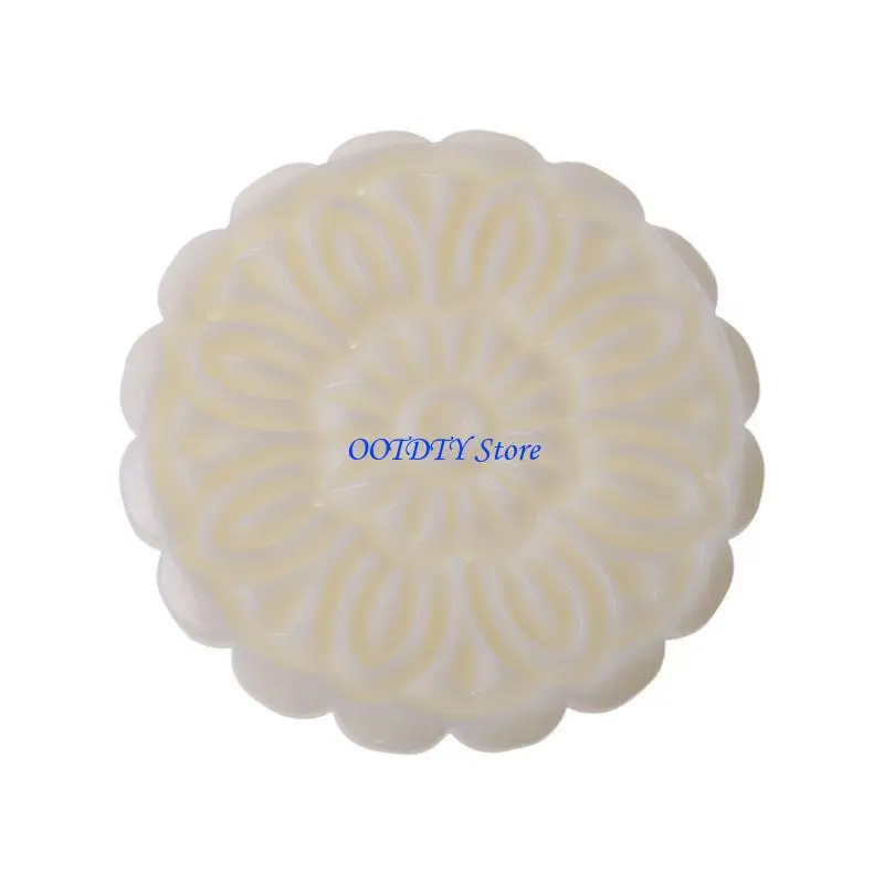 367A 100g Mooncake Mold 4 Flowers Stamps Round Barrel Hand Press Moon Cake Pastry Mould DIY Bakware