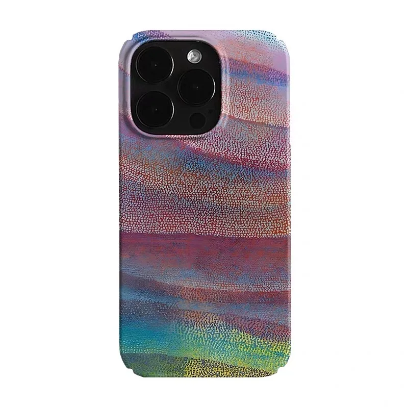 

Purple Colorful Small Dot Art Phone Case for IPHONE 17 Air 16E 15 PROMAX 14 Plus 13 12 MINI 11 PRO 16Plus XR Acrylic Phone Cover