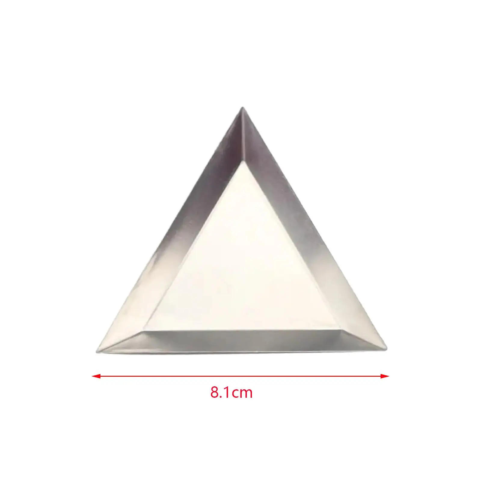 8 Pieces Triangle Sorting Trays Triangle Sorting Storage Plates Art Tray for Beading Rhinestones Gems Jewelery Making Painting