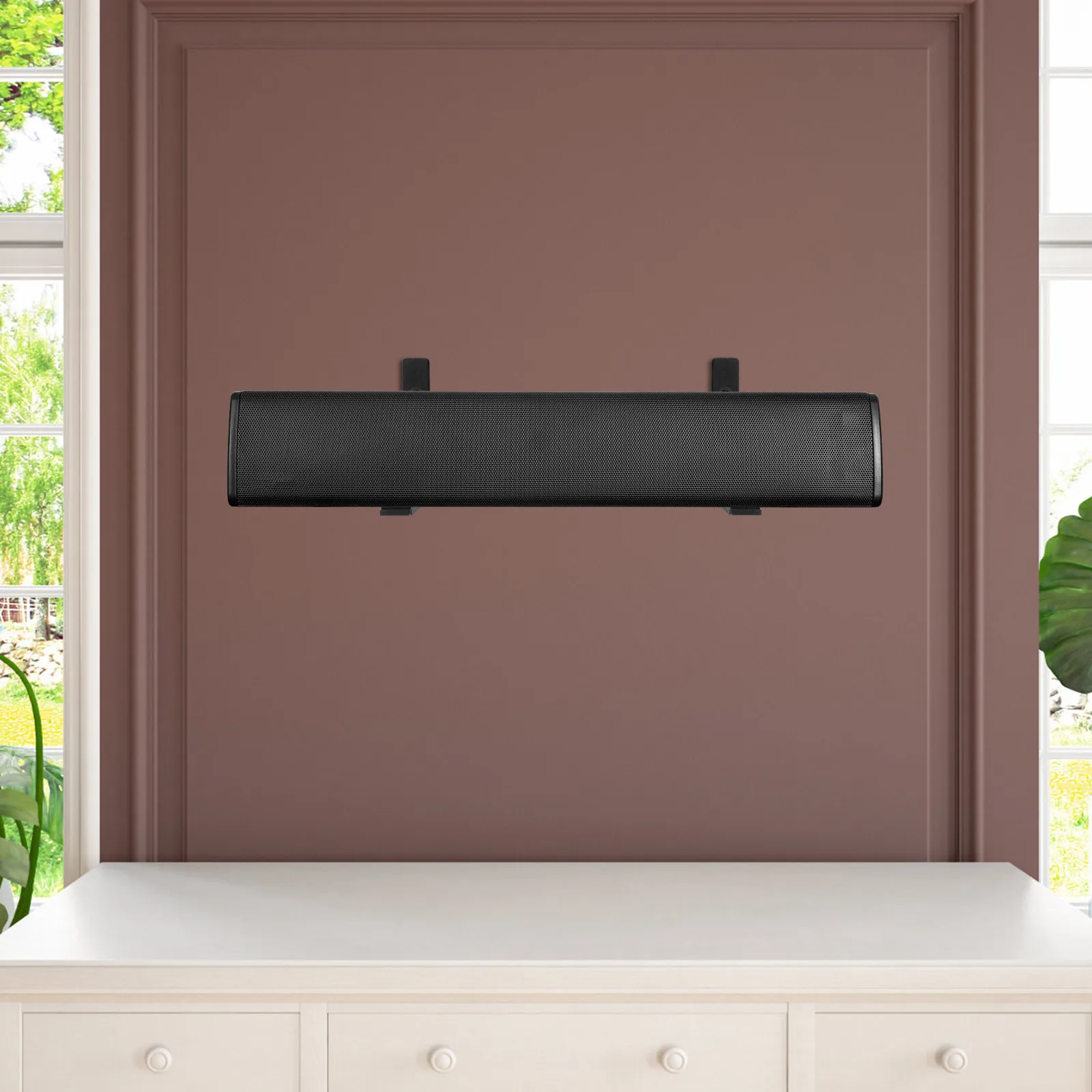 2Pcs Soundbar Wall Mount Bracket Heavy Duty Metal Wall Speaker Mount for Living Room Optimal Positioning Enhanced