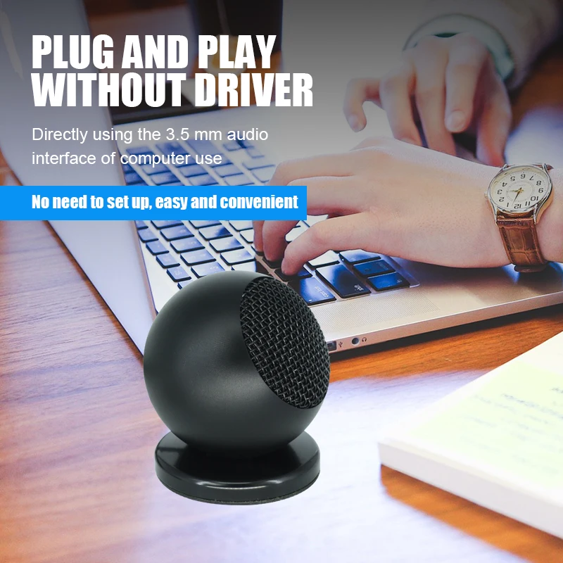 3.5 Video Conferencing Condenser Microphone Microfono Plug and Play PC Microphone for Gaming Youtube Conference