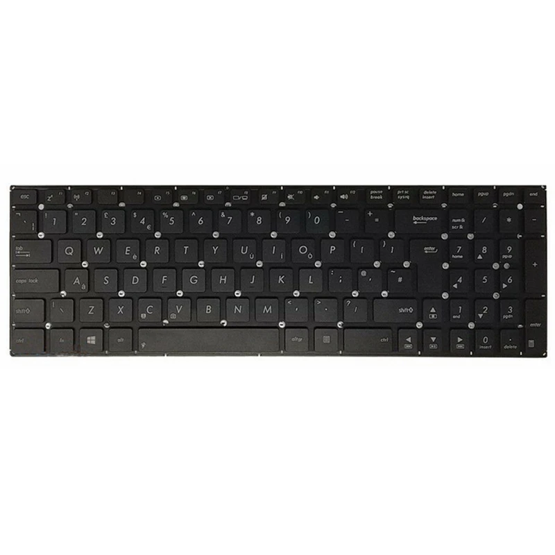 New UK Laptop Keyboard for ASUS K550 A550 Y581 X550V X552C X550L F501 F501A F501U Y582 S550 D552C