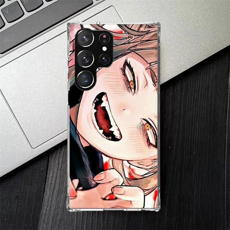 Himiko Toga Waifu Anime Soft Silicone Phone Case For Samsung Galaxy S24 S23 S22 Ultra S21 S20 FE S10 Plus S10E S9 S8 + Cover Cap