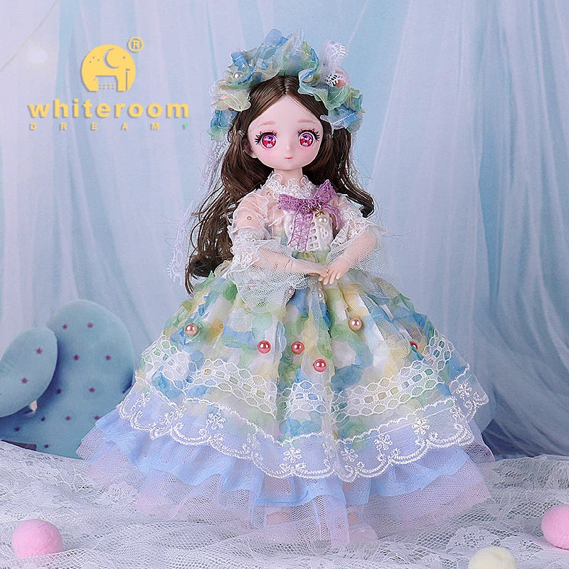 1/6 Bjd bambola abito da sposa AnimePrincess Dress Action Figures sferico snodato bambola per bambini giocattoli ragazza Cosplay 30 cm Lolita