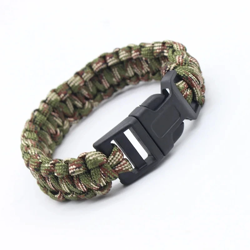 23cm/9in Siebenkern-Paracord-Überlebensarmband für Outdoor-Notfälle, Camping-Werkzeug mit geflochtenem Seildesign – Detail 3