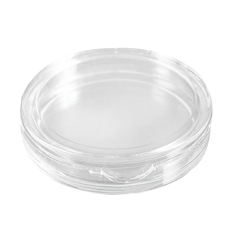 50 Pcs Transparent Small Plastic Coin Box 23Mm