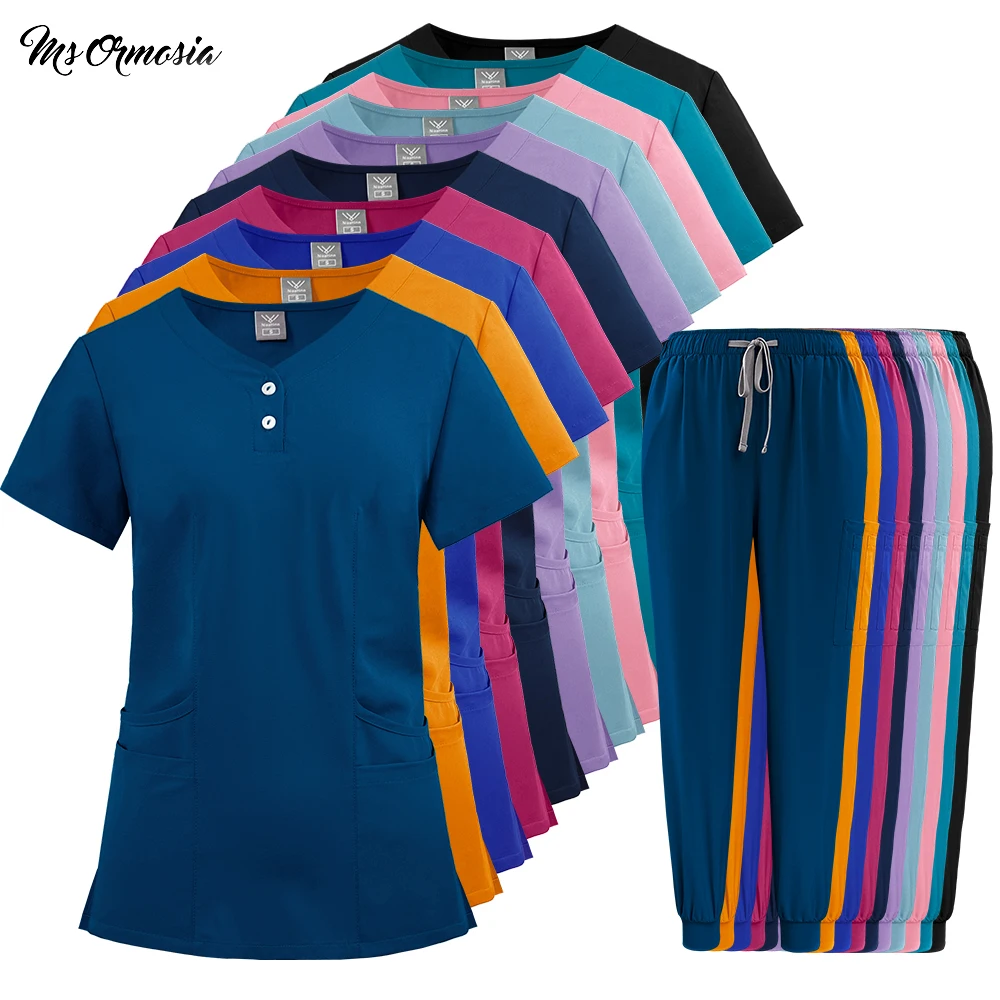 uniformes-medicos-para-enfermeiras-roupas-de-enfermagem-para-mulheres-conjunto-de-scrubs-cirurgicos-de-2-pecas-com-top-e-calcas-traje-de-beleza-para-odontologia