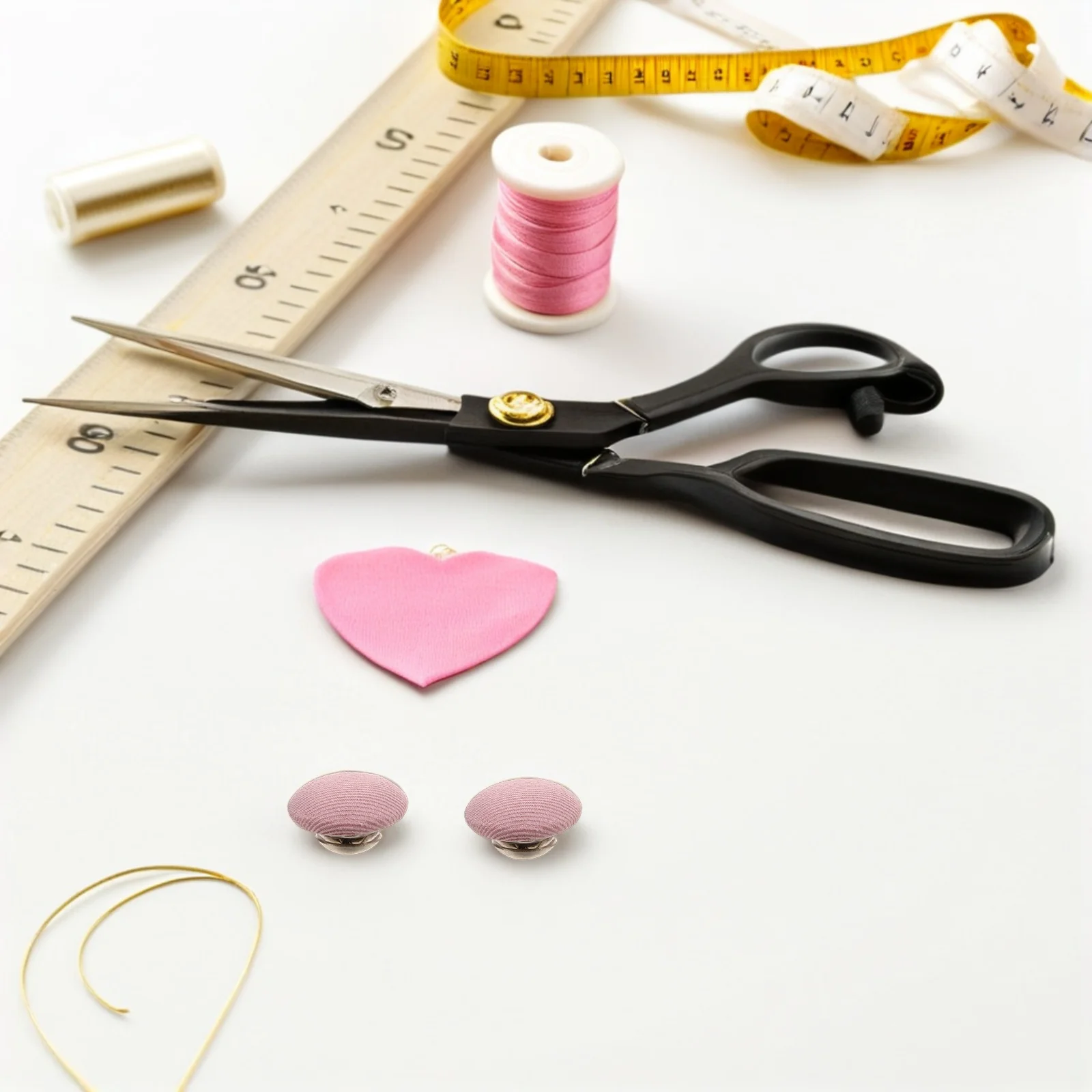 

32Pcs Hat Snap Button Kit Fabric Covered Round Cap Top Replacement 17mm Metal Shank Baseball Cap Repair and DIY Accessory