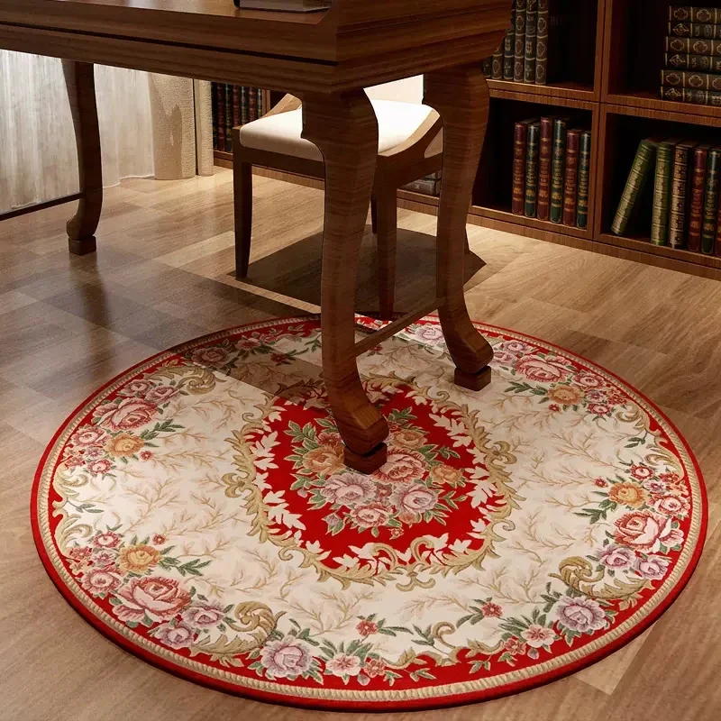Bohemia Circle Rug Retro Luxury Living Room Carpet Home Decoration Large Area Round Rug Comfortable Fluffy Pastoral Print - view 3