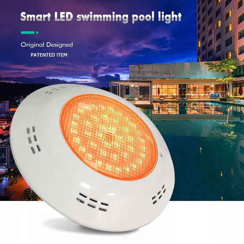 

Luces De La Piscina PAR56 LED Underwater Lamps Color Changing 12V Waterproof IP68 Wall Mounted RGB Pool Lights UV-Anti PC Lamps