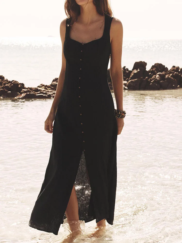 エレ快適スウェルスクエアカラーミディドレス新作2025年秋レディースファッションボディコンドレスステージ衣装漢服