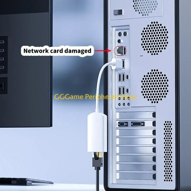 U55B USB naar Ethernet Adapter 10/100 Mbps Netwerkadapter RJ45 naar USB 2.0 LAN Internet Adapter Converter voor Laptop PC