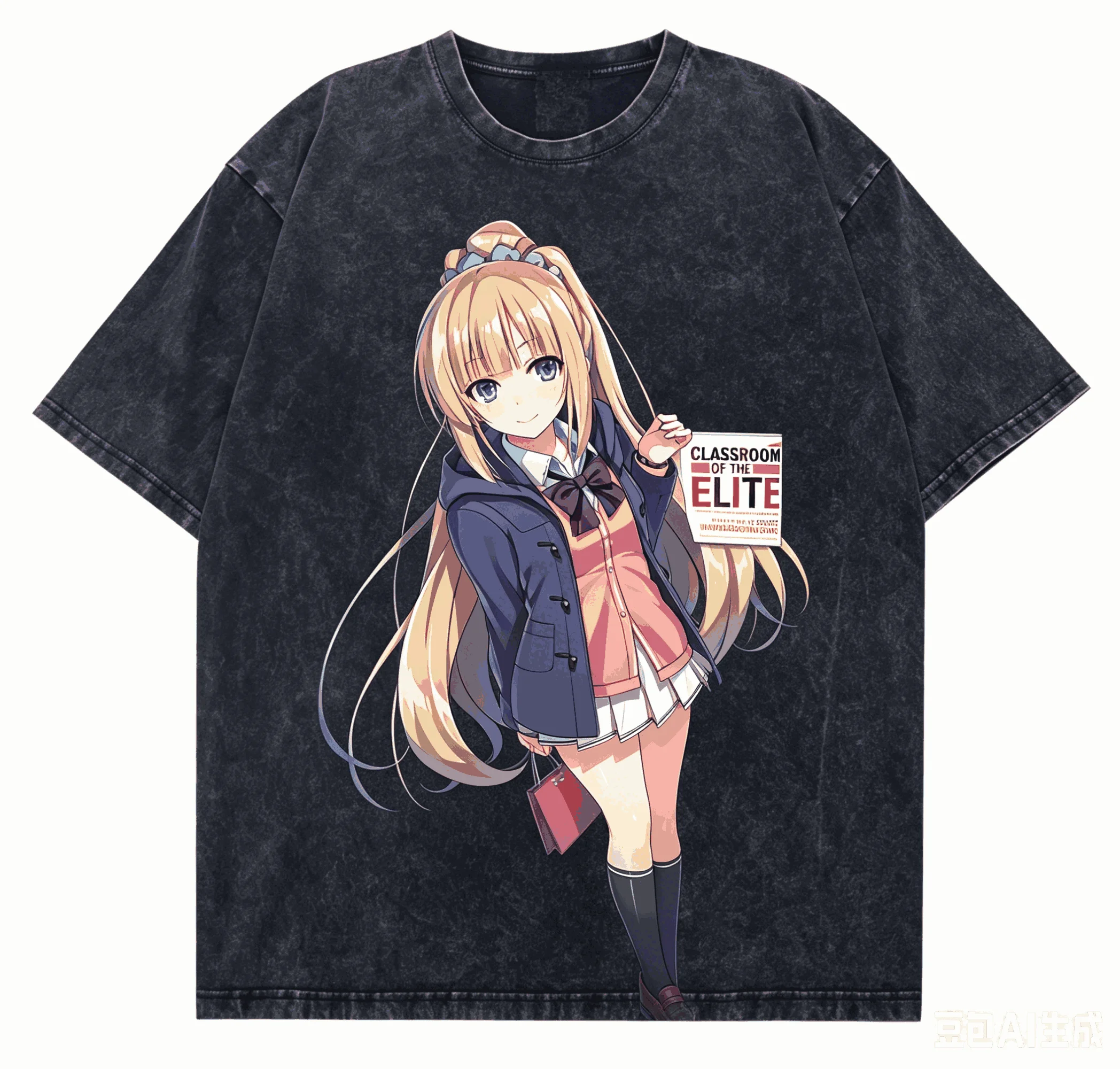 Classroom of the Elite Washed shirt 2026 New Model personality Clothes shirt Breathable high quality Retro high quality Vintage