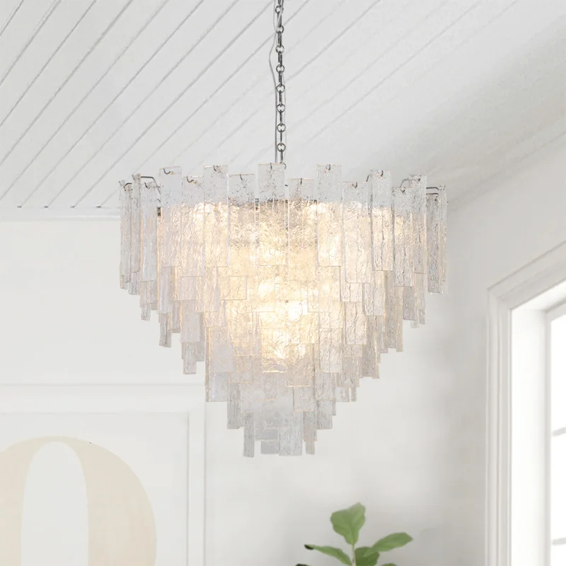 

Light Luxury Living Room Light American Crystal Bedroom Light Postmodern Simple French Romantic Restaurant Pendant