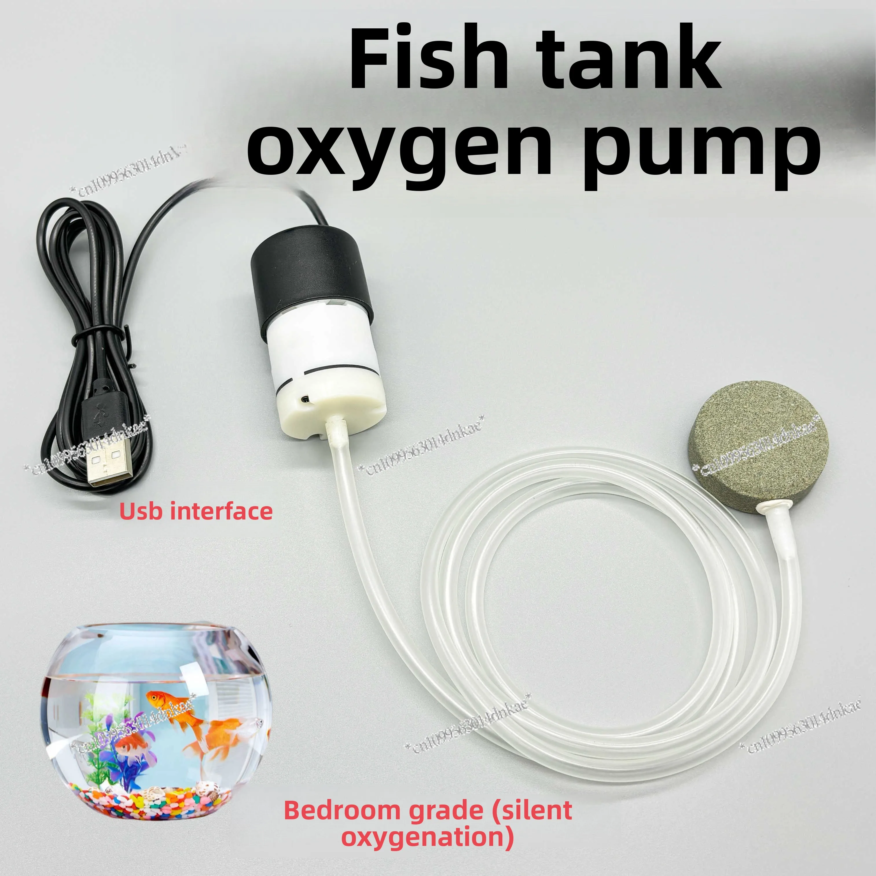 Fish Tank Silent Oxygenation Air Pump Fish Farming Small Rechargeable Oxygen Pump USB Portable Car Fishing  Oxygen Pump