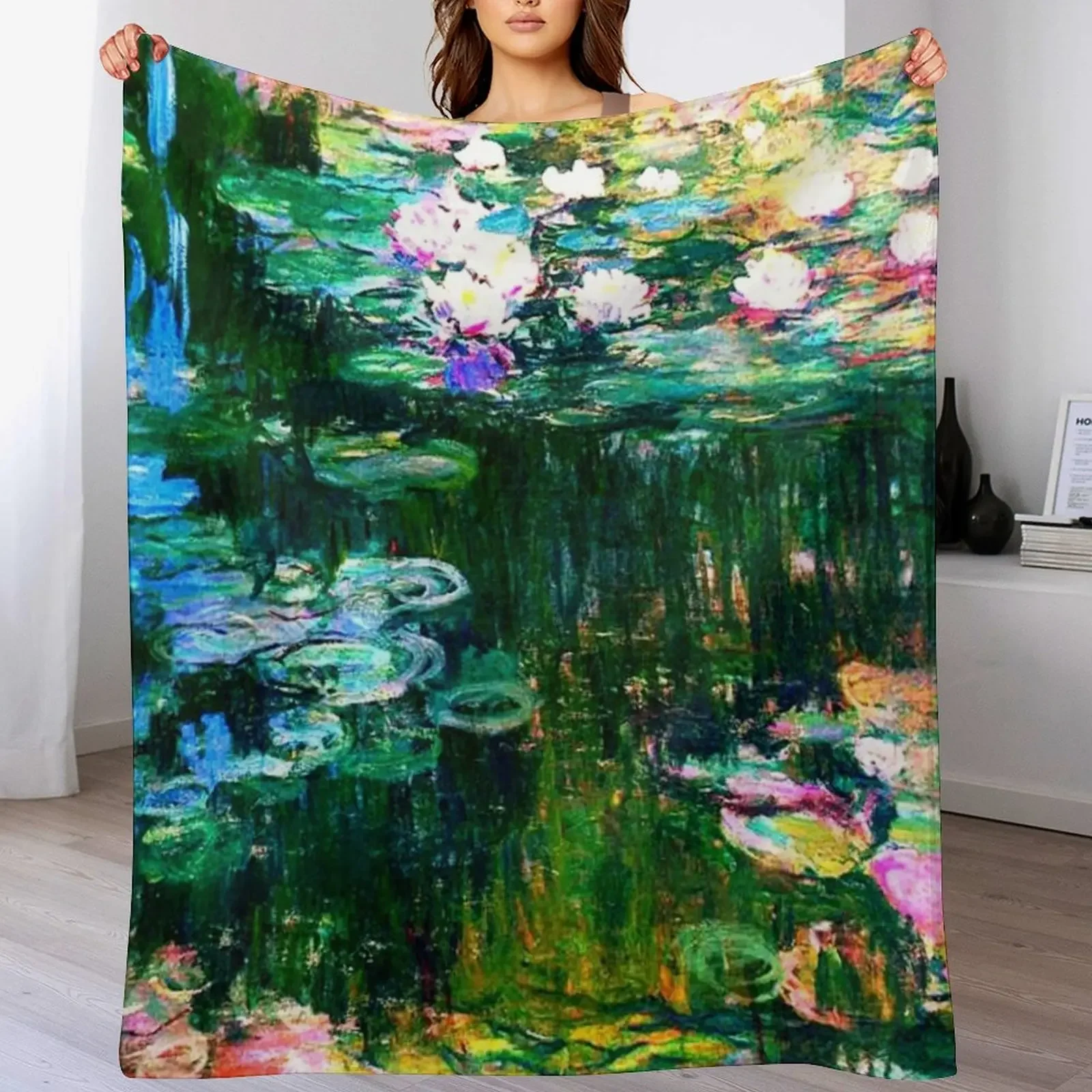 

Claude Monet - Pink Water Lilies/ Les Nymphéas Roses Throw Blanket Luxury Thicken decorative Cute Blankets