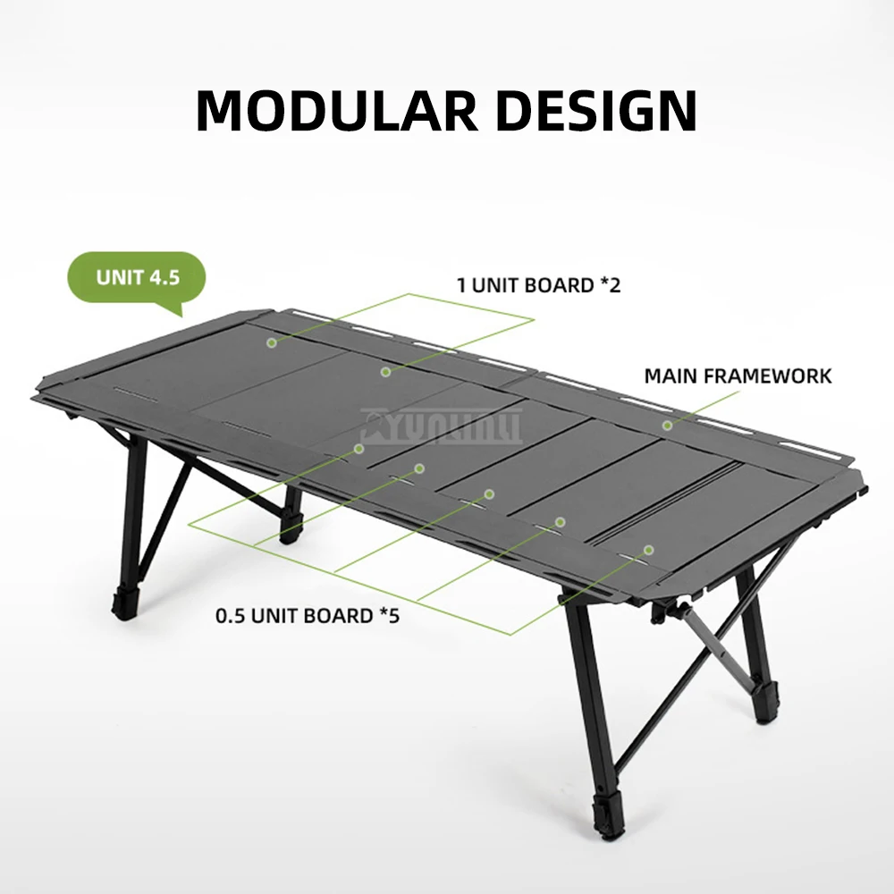 Igt table, outdoor camping table, foldable unit module, igt table camping set, igt camping table