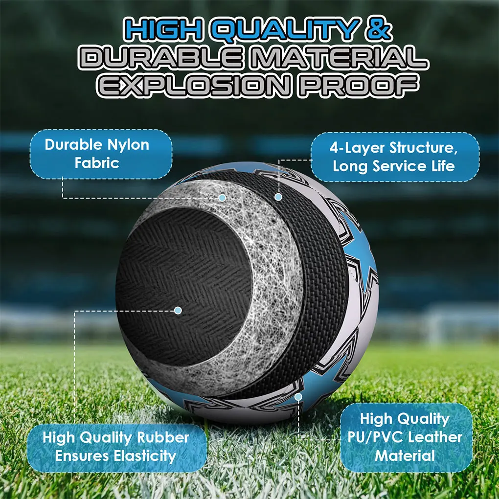 حجم 5 كرات كرة القدم عالية الجودة كرات كرة القدم الحجم الرسمي 5 كرات مباراة البلاستيكية المهنية كرات التدريب مباراة الدوري الرياضي