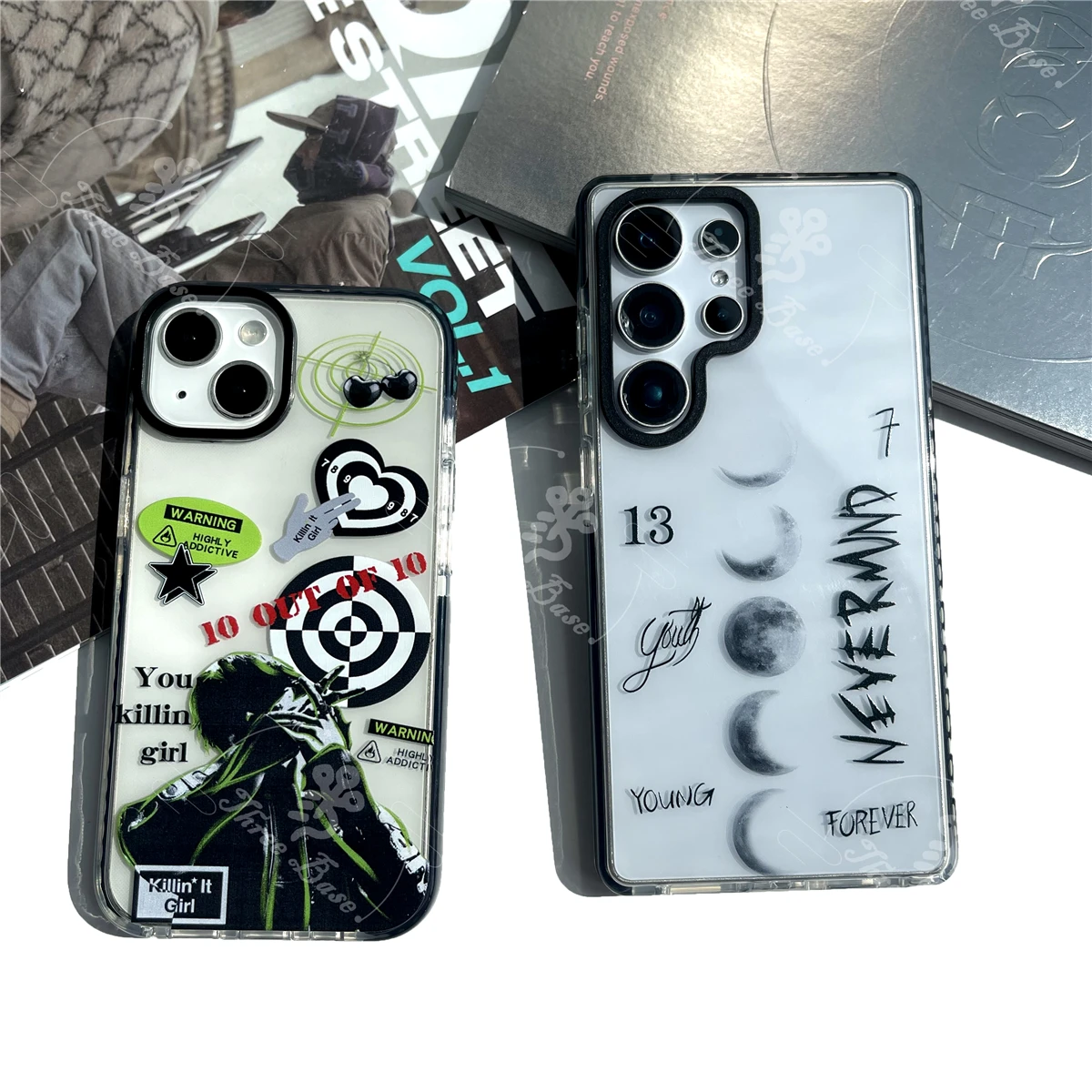 Coque de téléphone Killin Girl Jimin, tatouage pour Samsung galaxy S25 ULTRA S24 S23 S22 S21 A56 A55 A54 A36 A35 A06 A05 A52 A53 A16 A15 A14