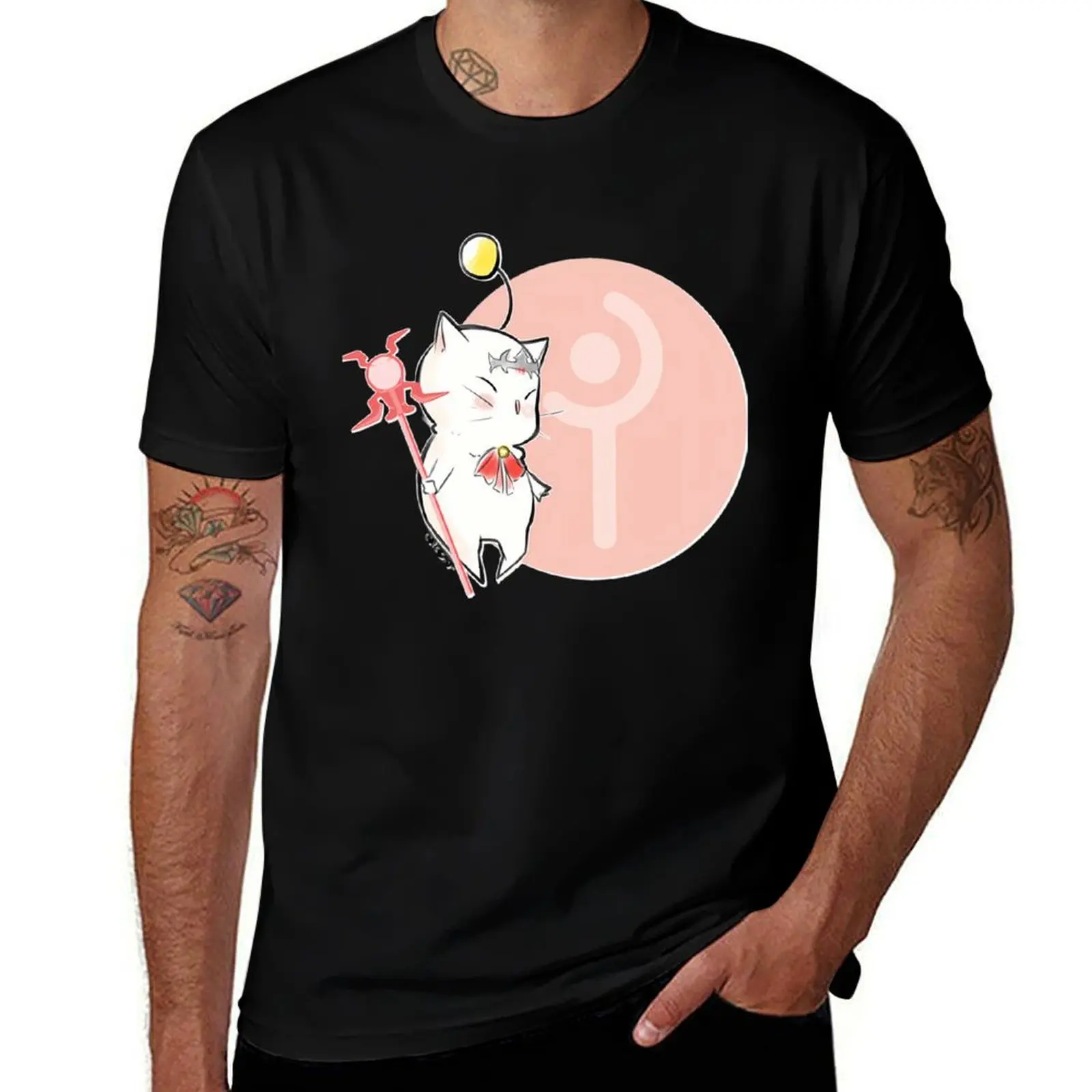 

WHITE MAGE MOOGLE FFXIV T-Shirt t shirt for man funny t shirts man T-Shirt