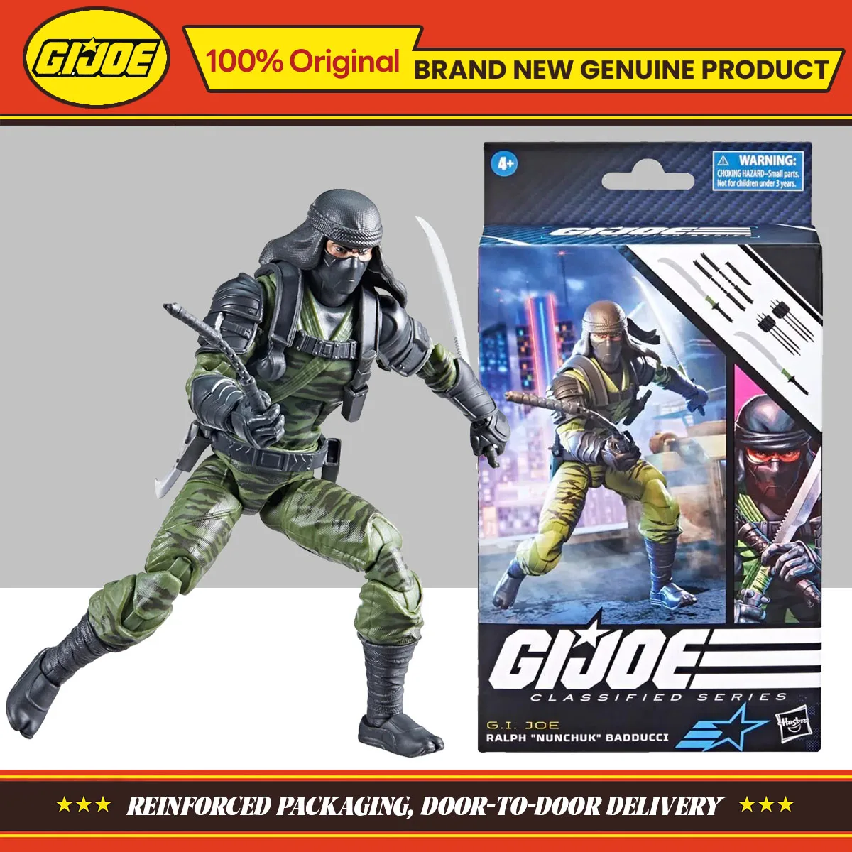 En existencia Hasbro GI. Serie clasificada Joe # 80 Ralph "Nunchuk" Badducci 15cm colección de figuras de acción juguetes originales regalos de modelos