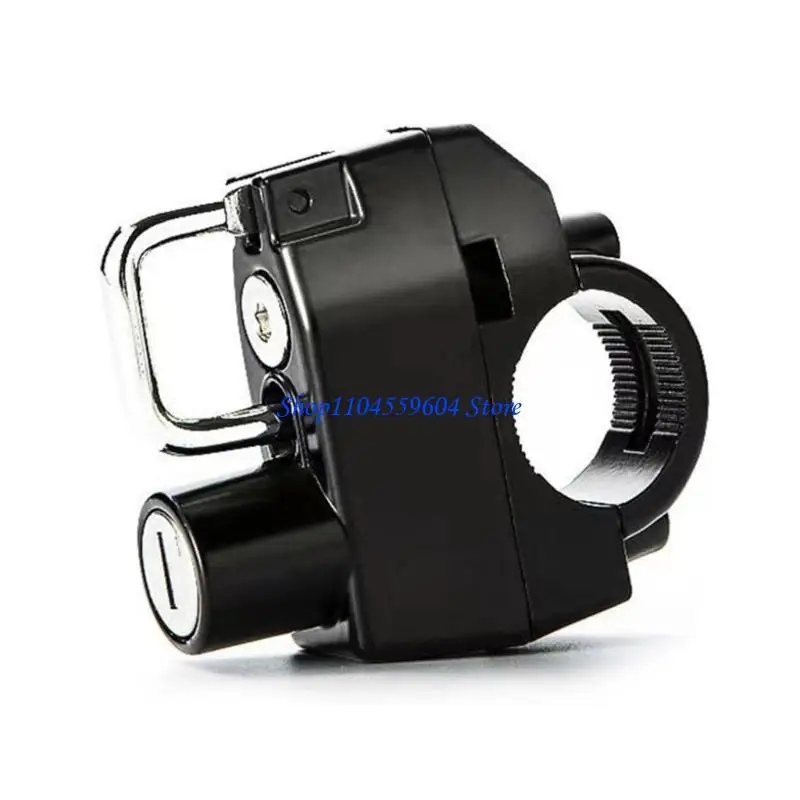 

12QM Motorcycle Universal Helmet Lock Handlebar 22-26mm Anti-theft Security Motorbike