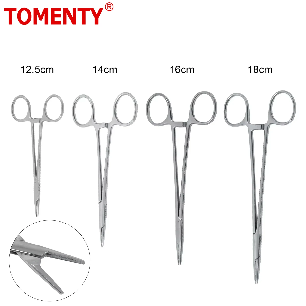 1pcs Dentist Surgical Instrument Dental Needle Holder Pliers Forceps Orthodontic Tweezer Stainless Steel 12.5/14/16/18cm Tool
