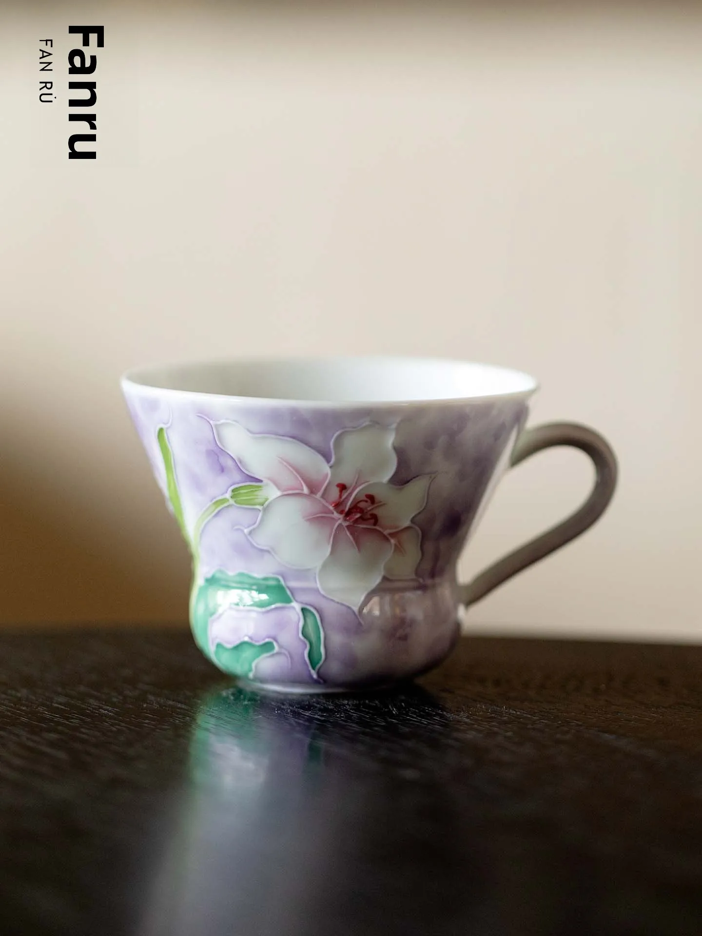 

Fanyu Hand-Painted Yamazaki Tea Cup High Aesthetic Value Ele Lady Special Coffee Cup Creative Mug Chinese Brand