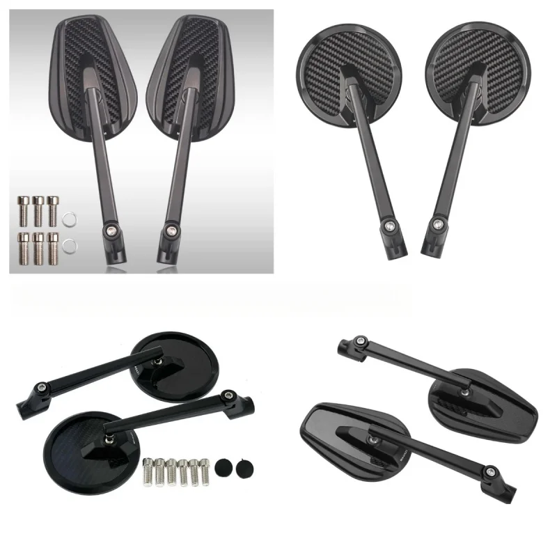 Motorcycle Side Mirrors aluminum alloy 8/10mm Universal For Triumph Street Triple 675 765 Tiger 900 1050 Ducati Diavel Scrambler