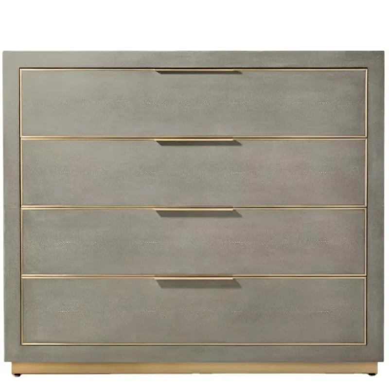 

Solid Wood High-End Deluxe Series 4 Drawer Cabinet - Wooden Surface Design Exterior - Elegant Chest of Drawers