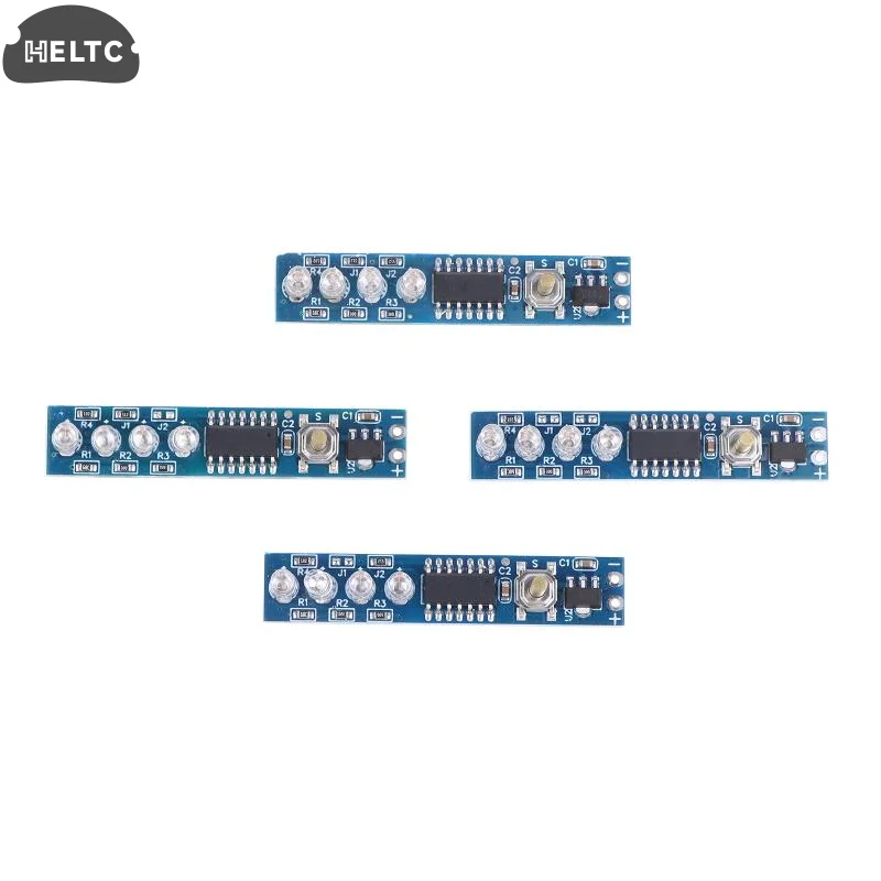 10Pcs Plastic  1-4S Single 3.7V 18650 Lithium Battery Capacity Indicator Module Percent Power Level Tester LED Dsplay Board 2S