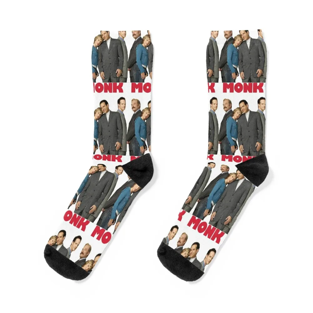 Adrian Monk Natalie Teeger leland stottlemeyer Randy Disher Socks kids anti slip football Socks Men's Women's