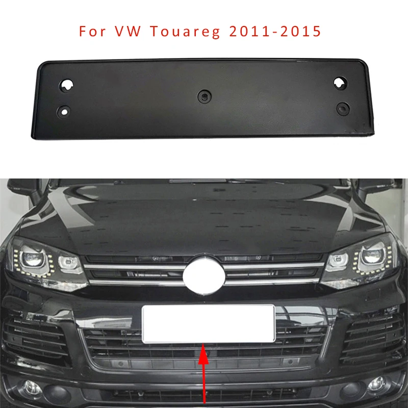 

Auto Front Bumper License Plate Replacement For VW Touareg 2011 2012 2013 2014 2015 7P6807287