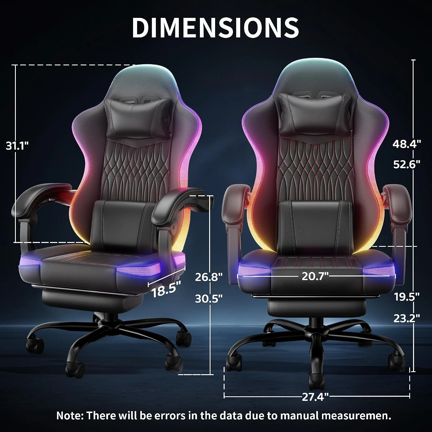 Gaming Chair Ergonomic, RGB LE - مراجعة Rgb Gaming Chair وسعره