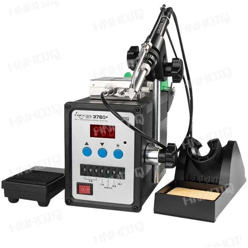 High Quality CSD-376D+ Foot pedal Type Automatic Feeding Tin Digital Display Welding Station Adjustable BGA soldering station