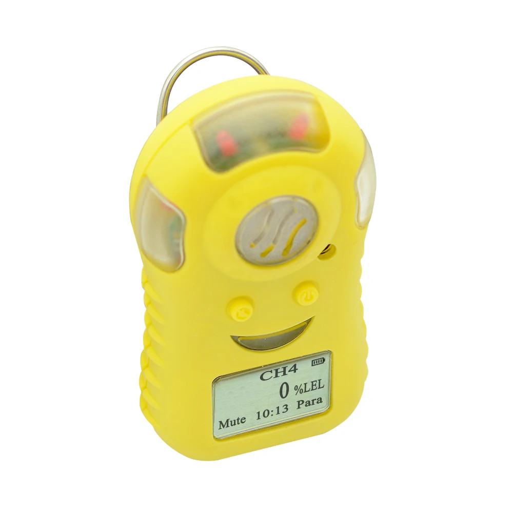 CE ATEX Portable Single Gas Detector CH4 O2 H2S CO CL2 H2 CO2 NOx Gas Alarm Detector